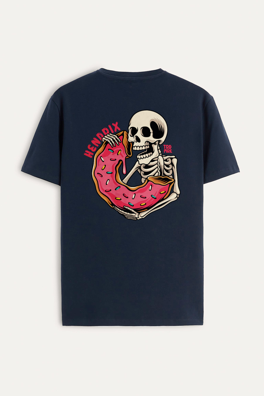 Levně Tričko, Barva Modrá, s Potiskem Spicy Donut