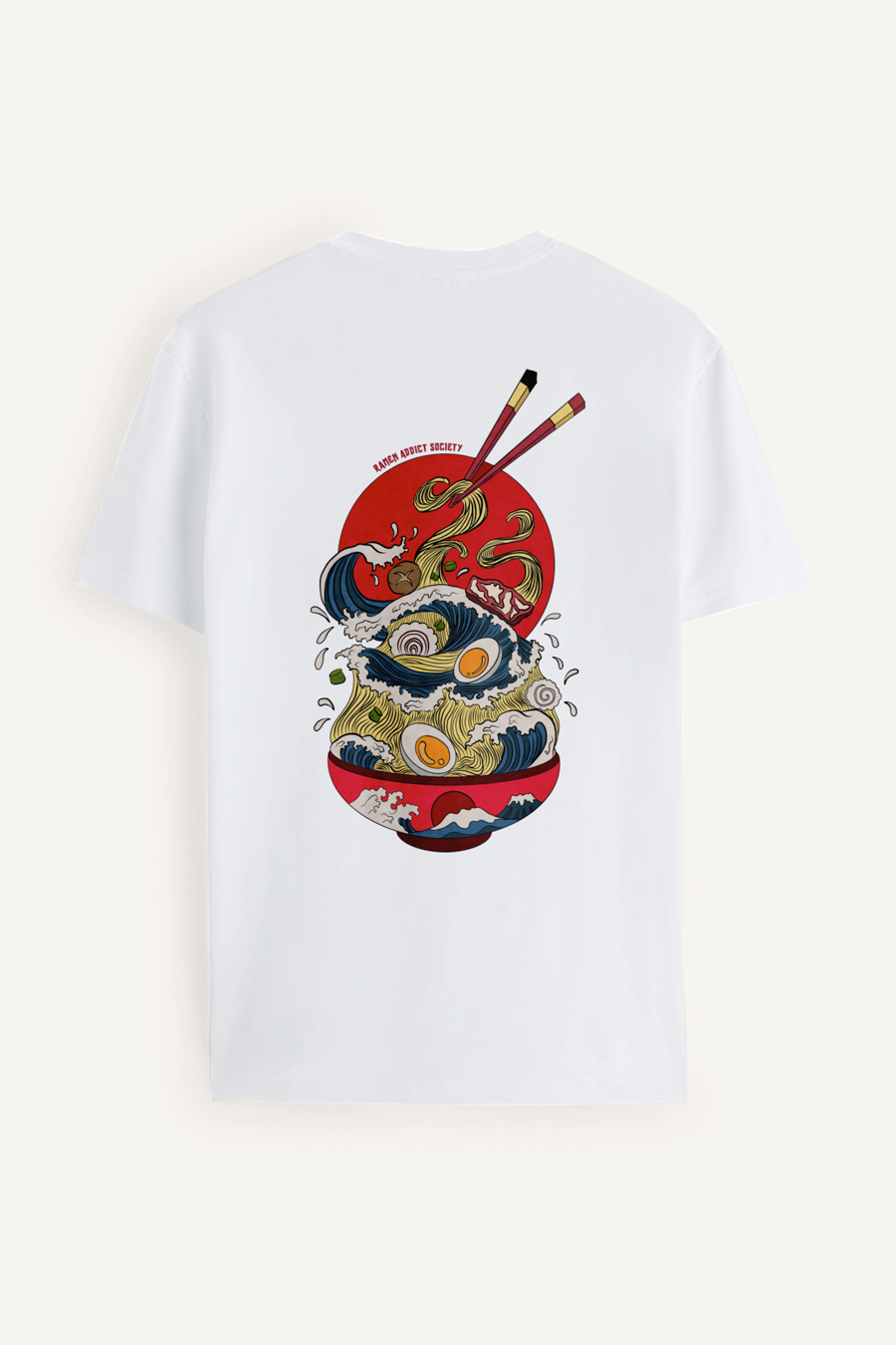 Levně Tričko, Barva Bílá, s Potiskem Ramen Madness