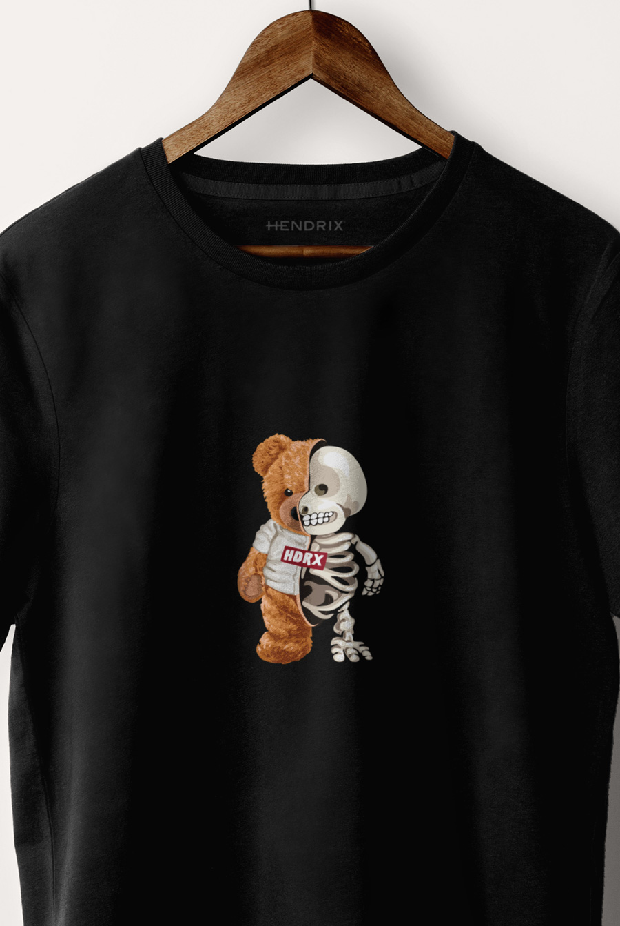 Levně Tričko, Barva Černá, s Potiskem Creepy Teddy