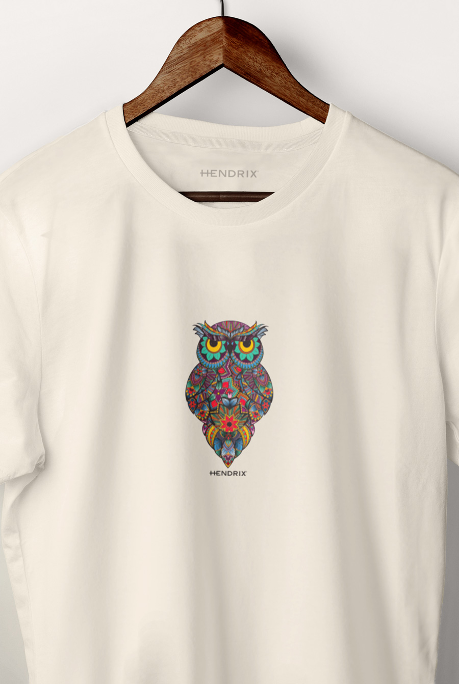 Levně Tričko, Barva Ekru, s Potiskem Magic Owl