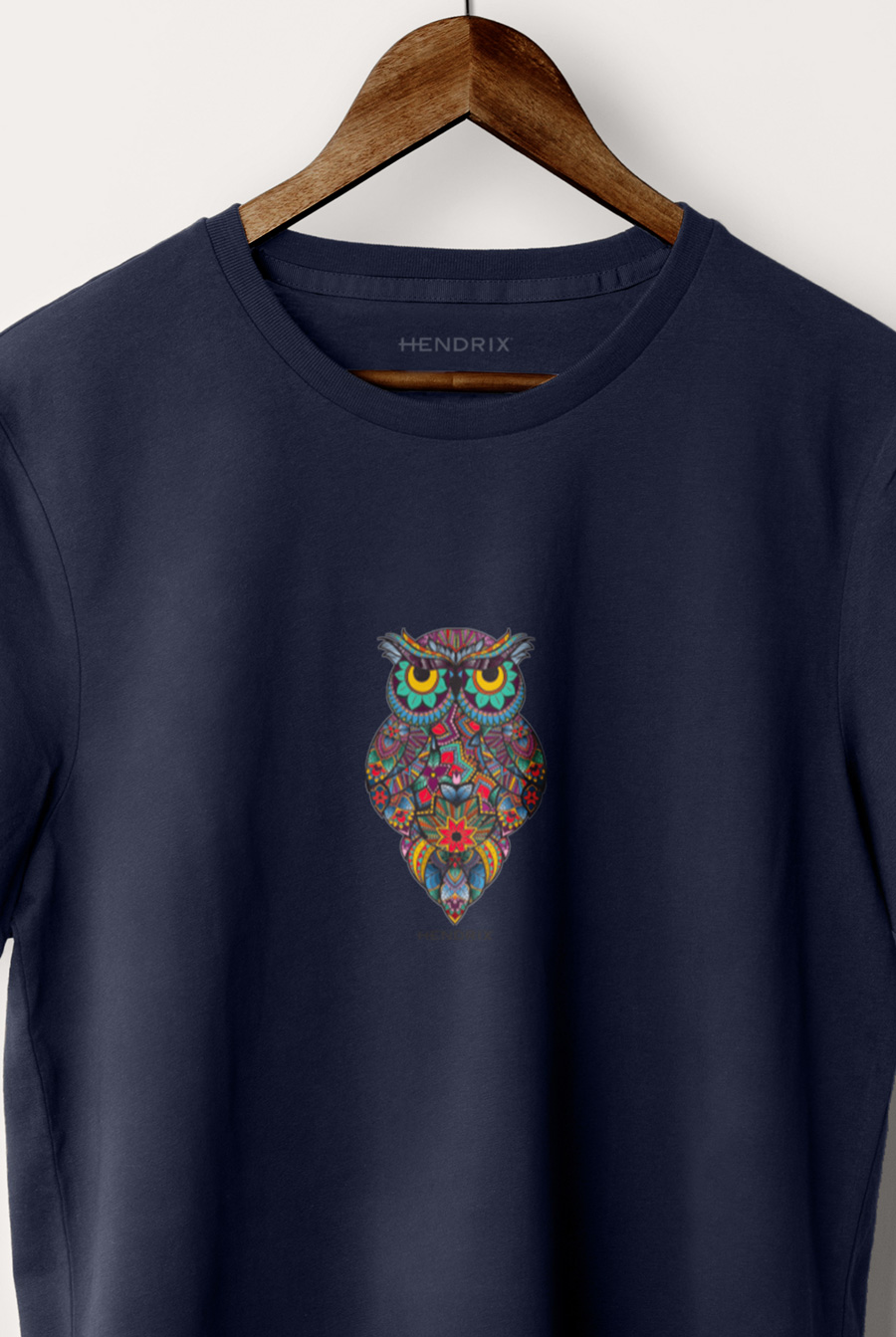Levně Tričko, Barva Modrá, s Potiskem Magic Owl