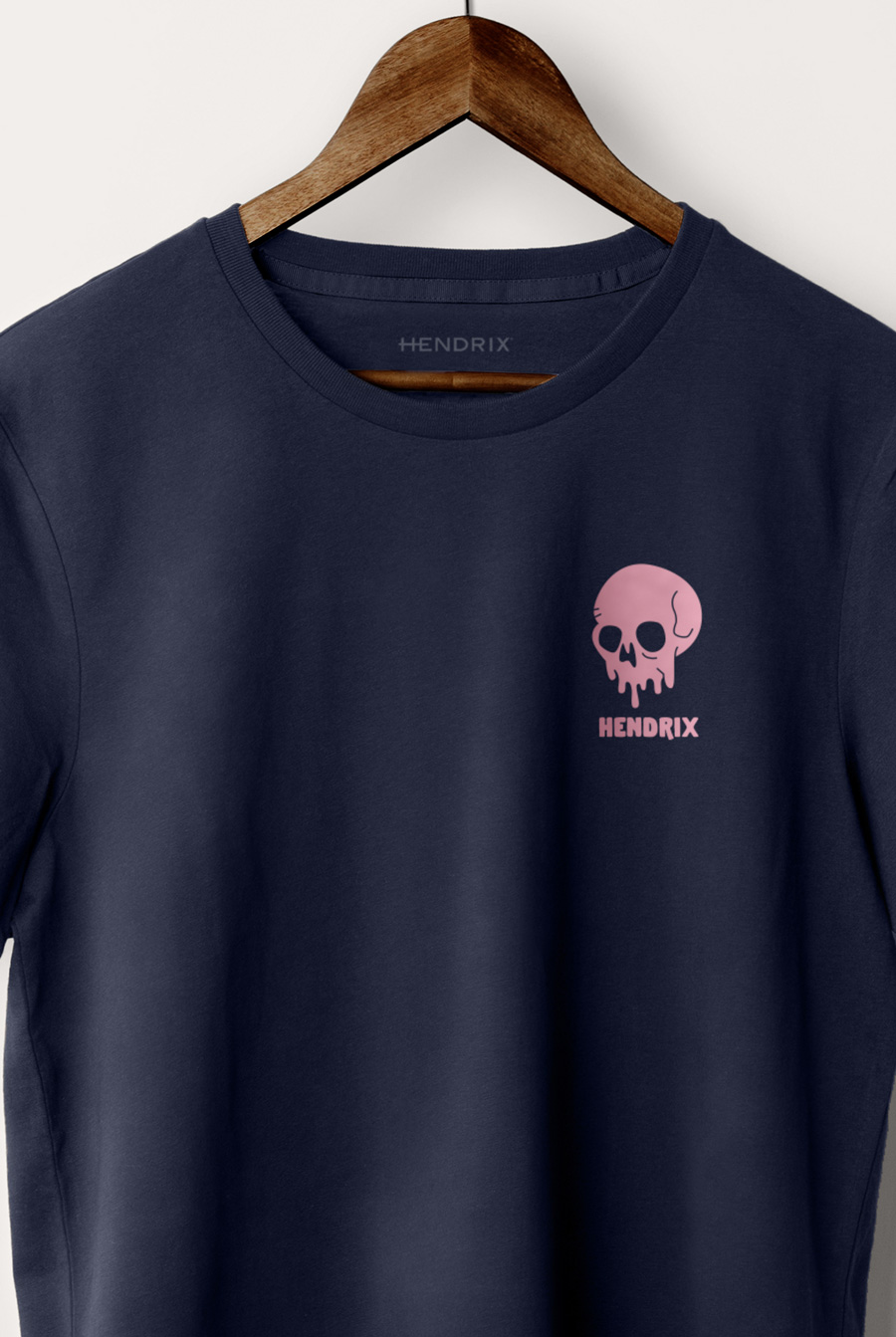Levně Tričko, Barva Modrá, s Potiskem Dripping Skull