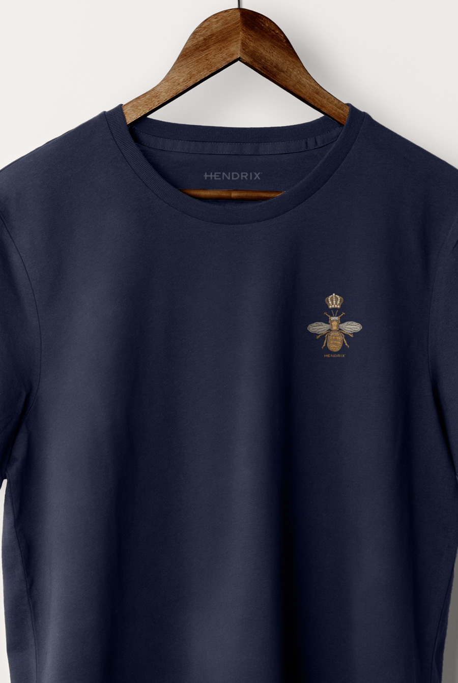 Levně Tričko, Barva Modrá, s Potiskem Royal Bee