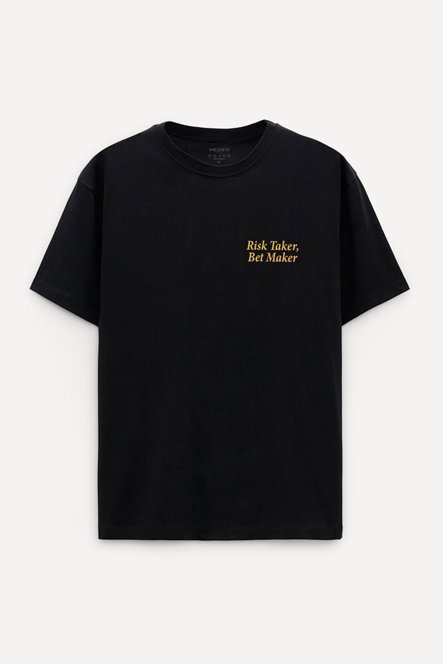 Levně Oversized Tričko, Barva Černá s Potiskem Bet Maker