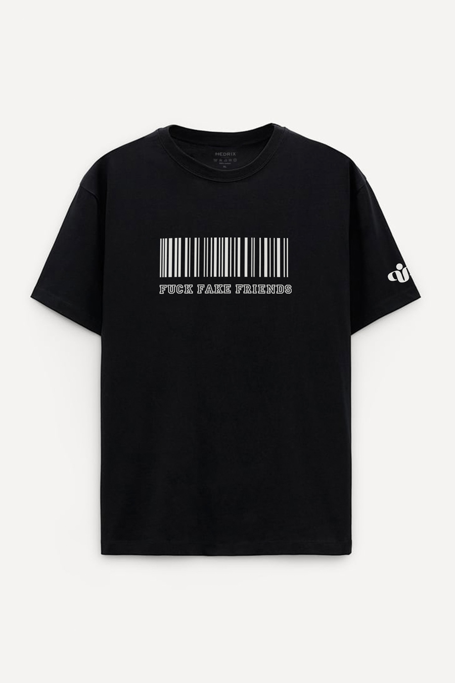 Levně Oversized Tričko, Barva Černá, s Potiskem Friends