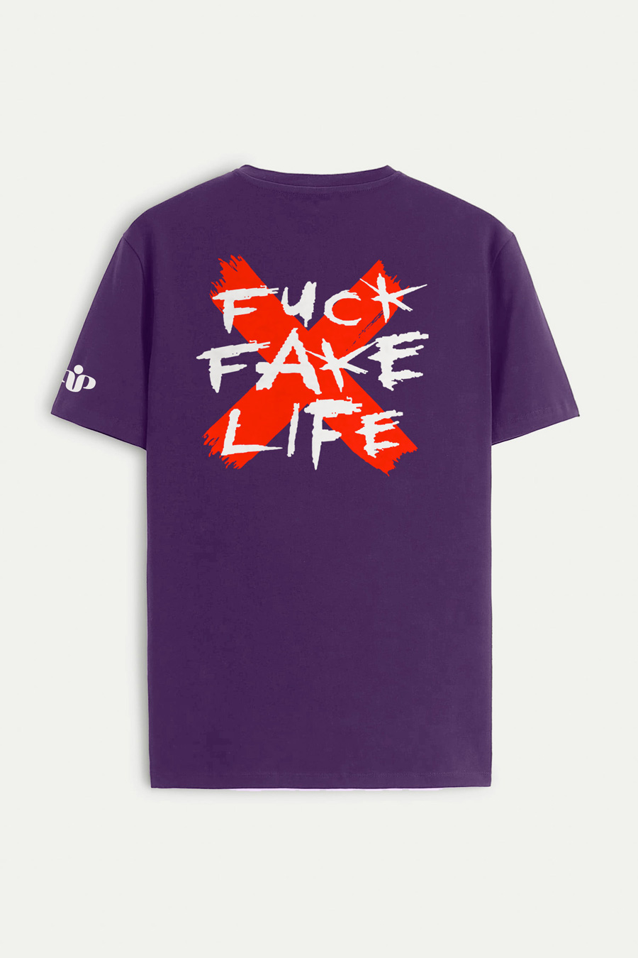Levně Tričko, Barva Fialová, s Potiskem X Life
