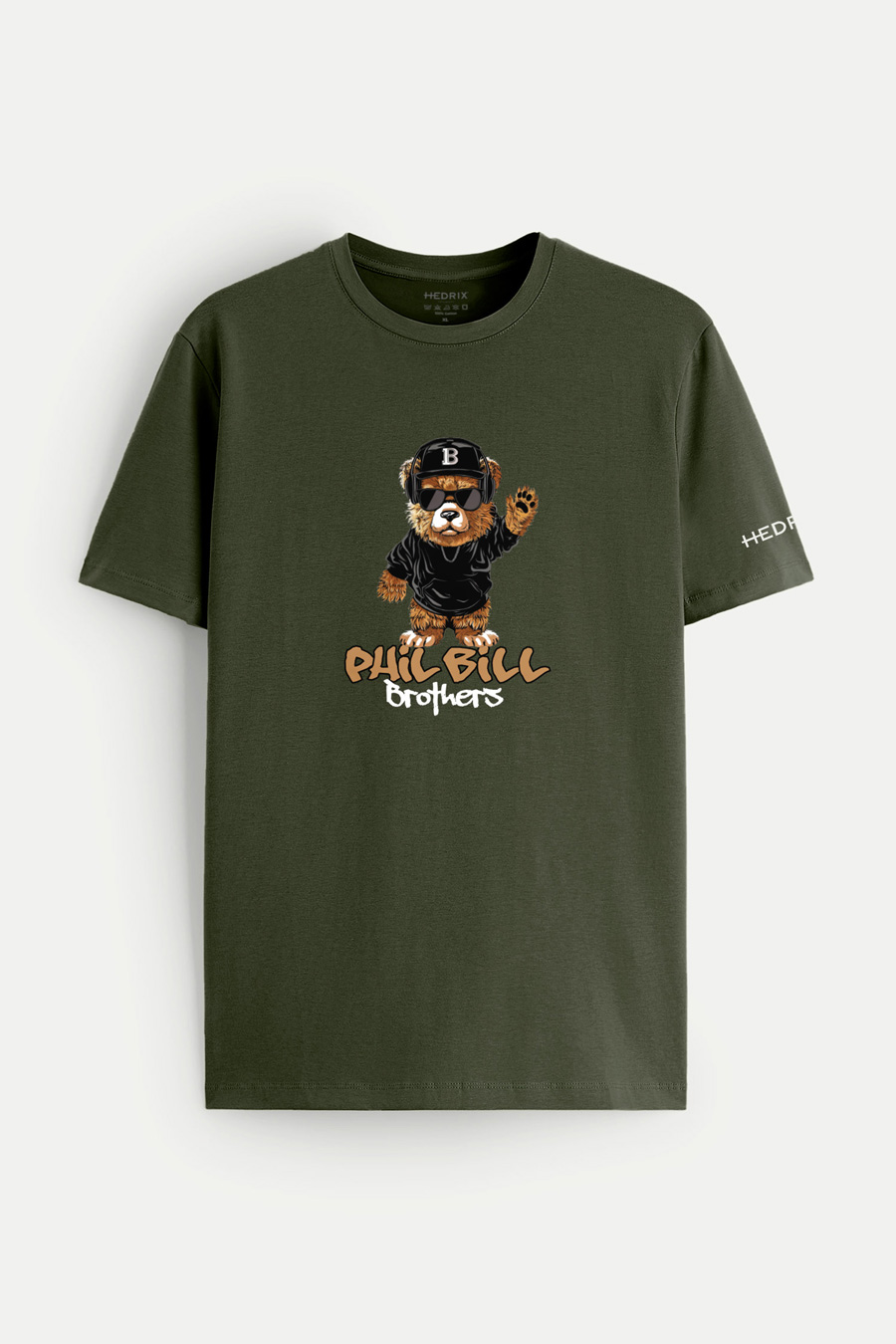 Levně Tričko, Barva Khaki, s Potiskem B Bear